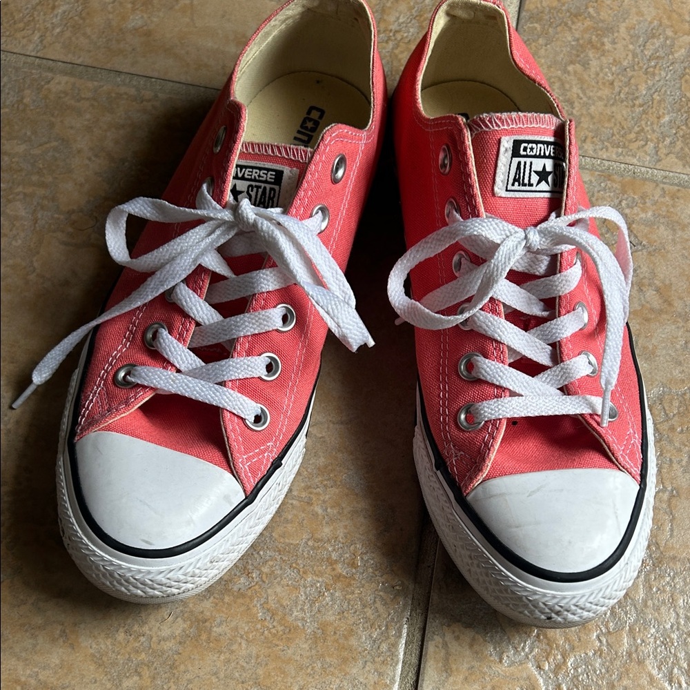 Converse Unisex Coral Sneakers